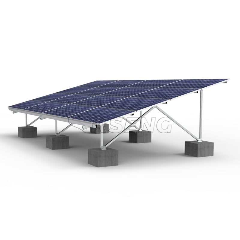 Concrete Foundation Solar Ground Mounting System